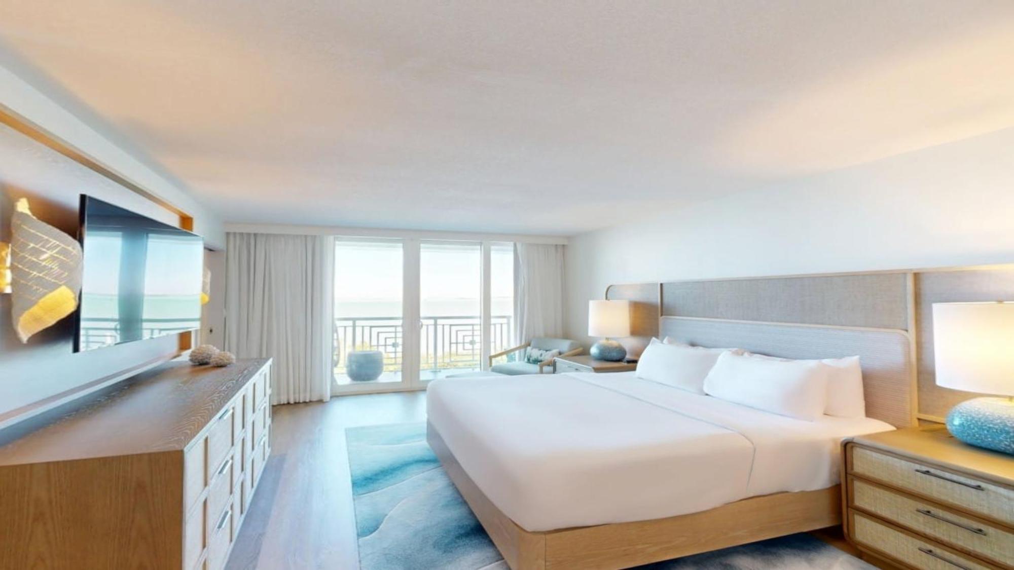 One-Bedroom Palm Suite Kitchenette Waterfront View
