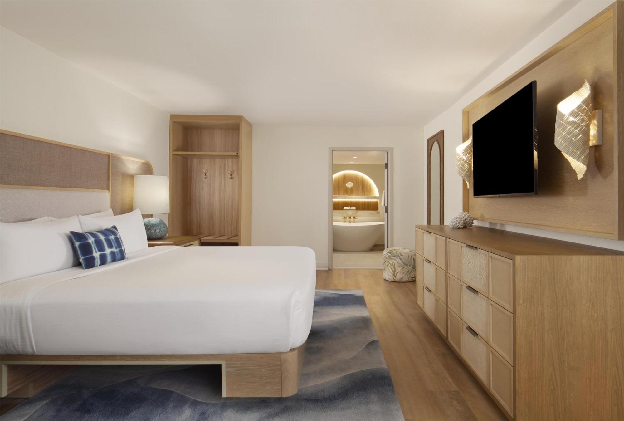 One-Bedroom Palm Suite Kitchenette Partial Waterfront View