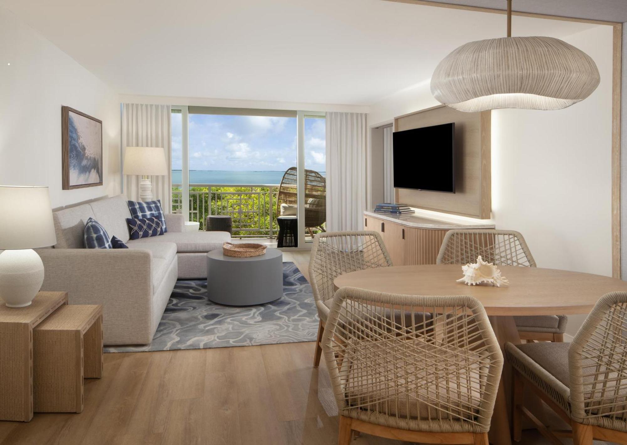 One-Bedroom Palm Suite Kitchenette Waterfront View